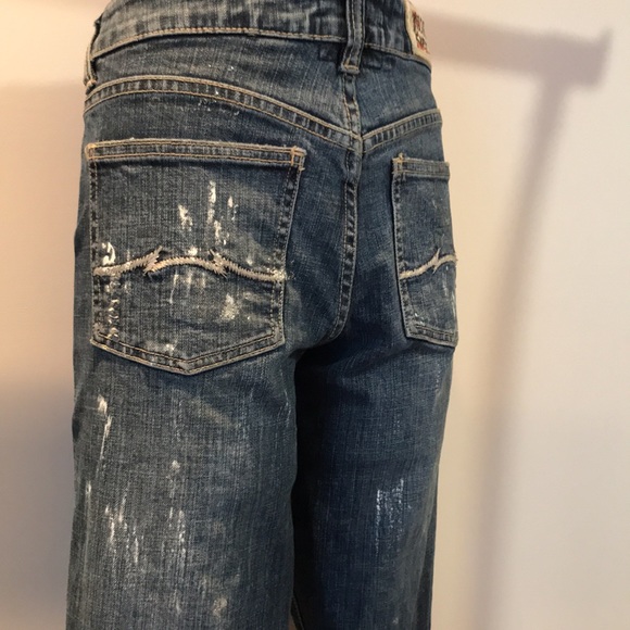 Parasuco denim legend. Distressed denim with paint/sparkle detail - Picture 2 of 16
